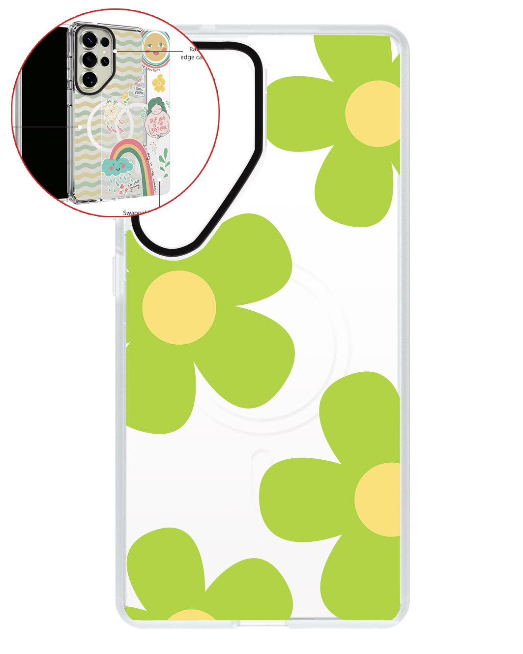 Magsafe Swappable Plate - Daisy Bloom