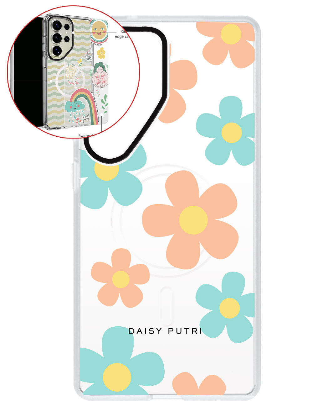 Magsafe Swappable Plate - Daisy Daze