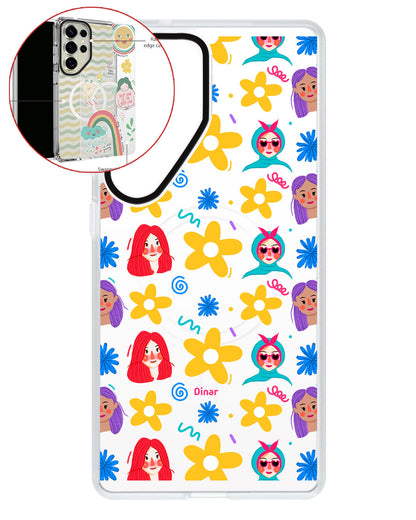 Magsafe Swappable Plate - Daisy Faces