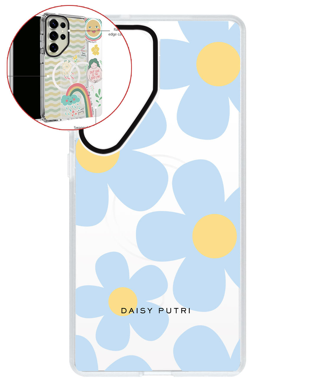 Magsafe Swappable Plate - Daisy Garland