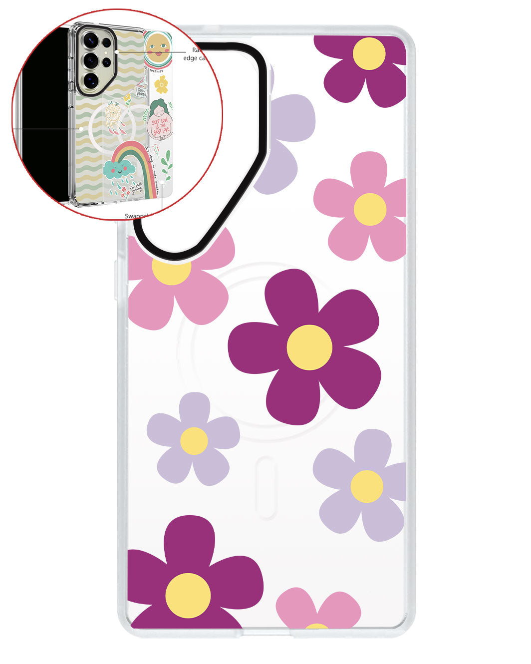 Magsafe Swappable Plate - Daisy Paradise