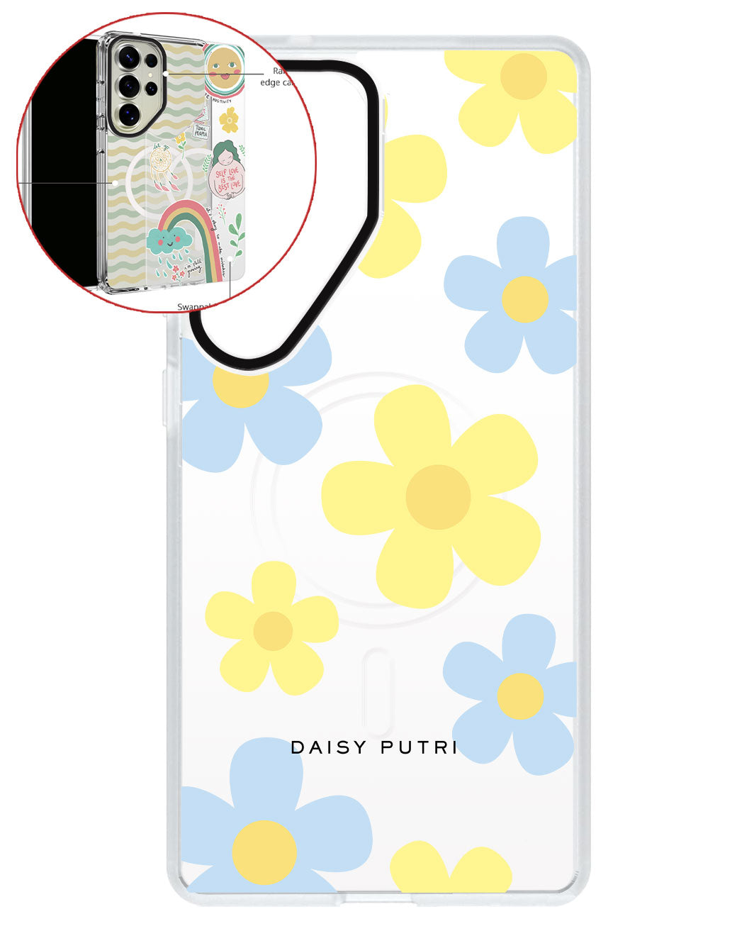 Magsafe Swappable Plate - Daisy Skies