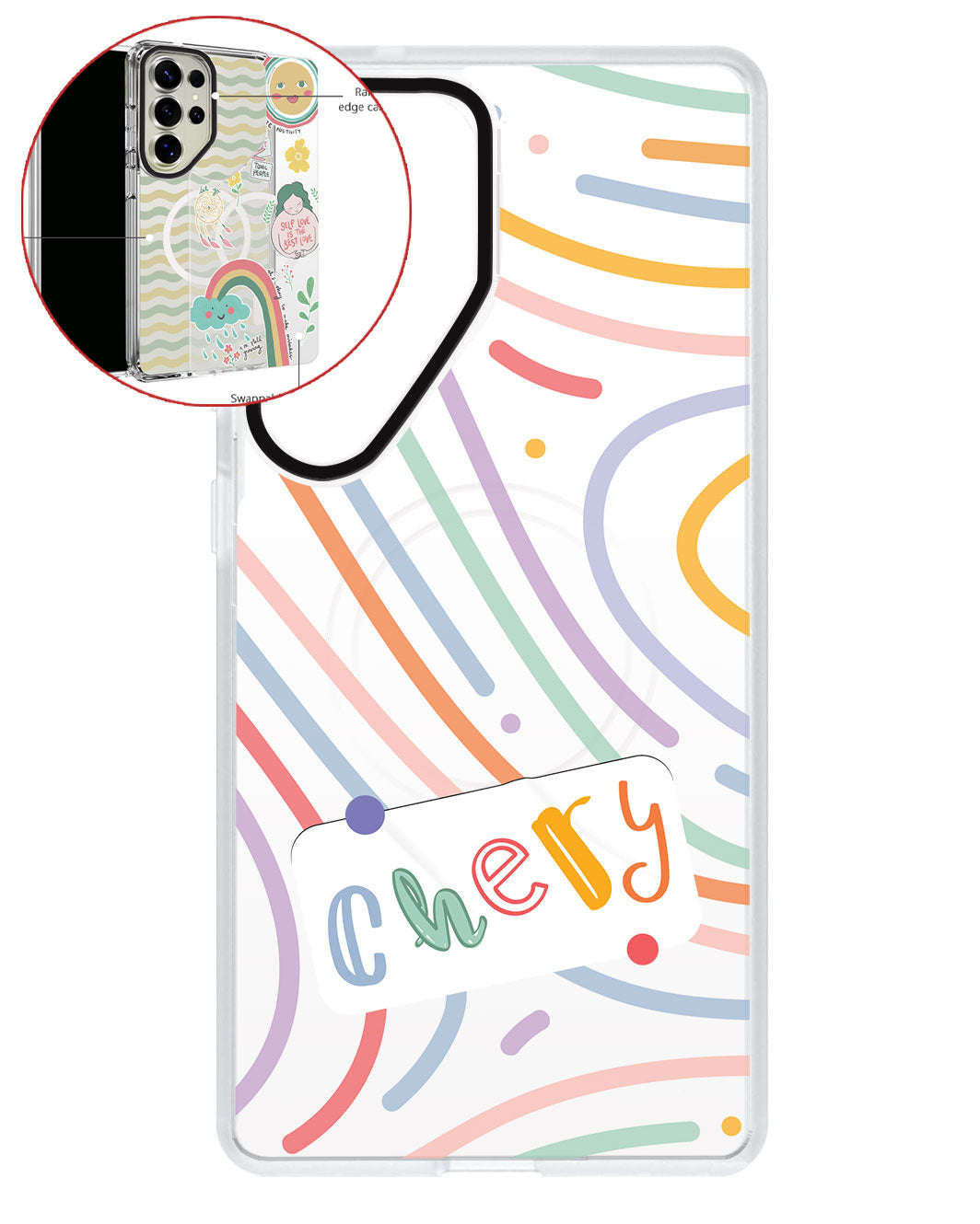 Magsafe Swappable Plate - Doodle Monogram 2.0