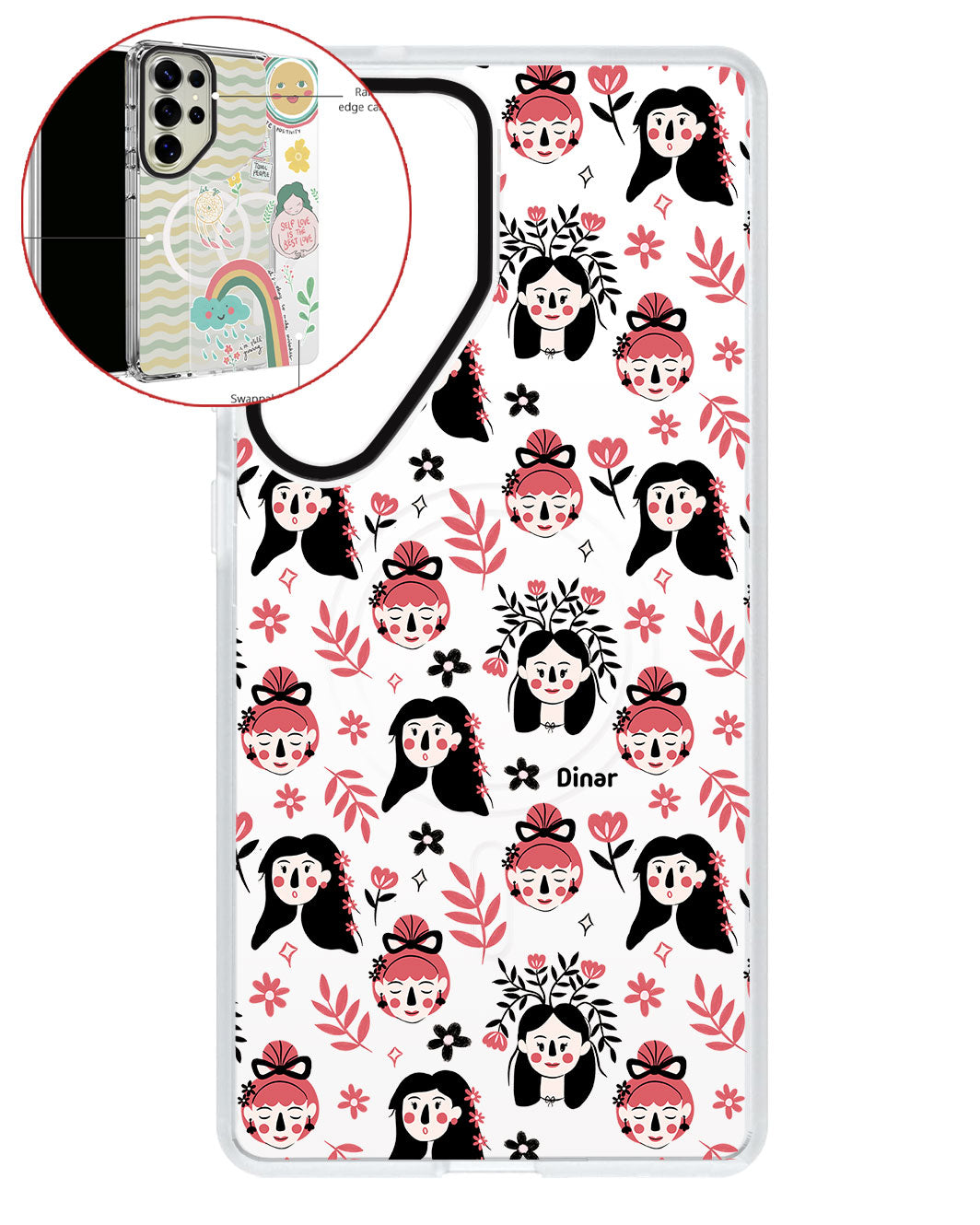 Magsafe Swappable Plate - Flowery Faces