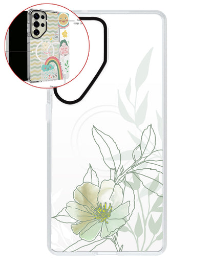 Magsafe Swappable Plate - Green Mint Lily