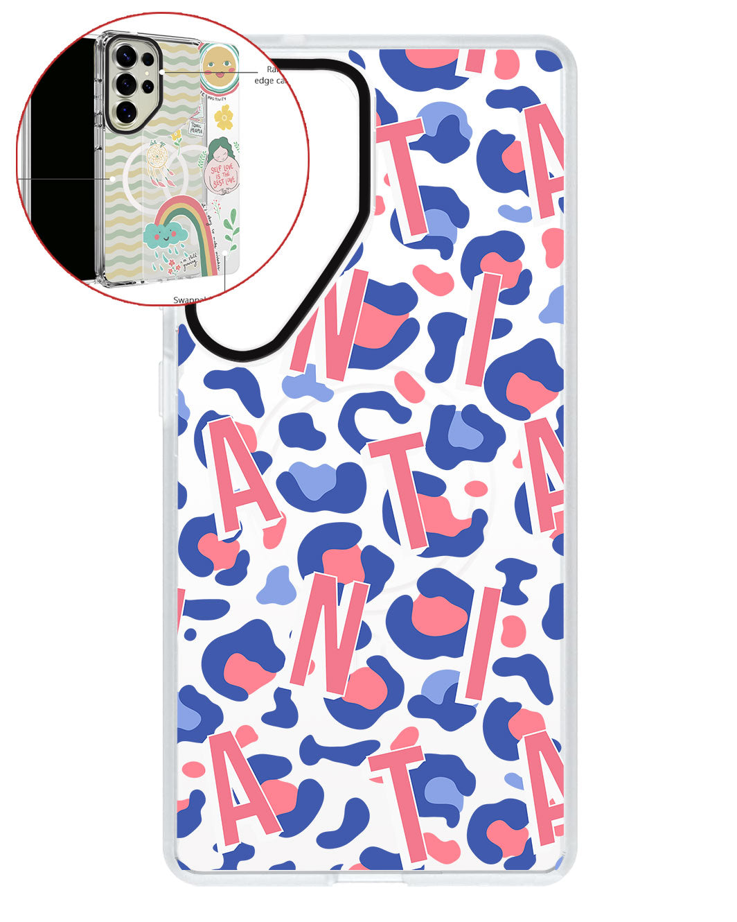 Magsafe Swappable Plate - CUSTOM MONOGRAM 3.0 Leopard 1.0