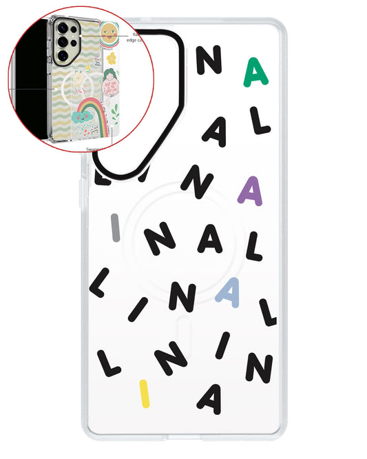 Magsafe Swappable Plate - CUSTOM MONOGRAM 2.0 Black