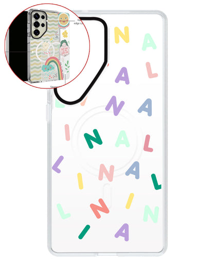 Magsafe Swappable Plate - CUSTOM MONOGRAM 2.0 Rainbow