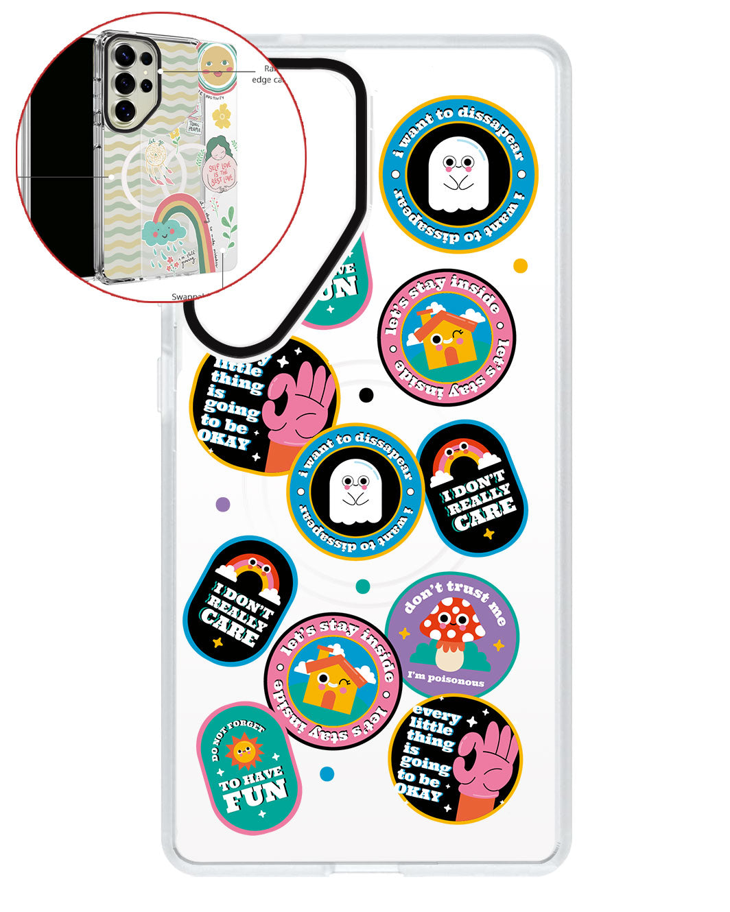 Magsafe Swappable Plate - Monster Sticker Pack