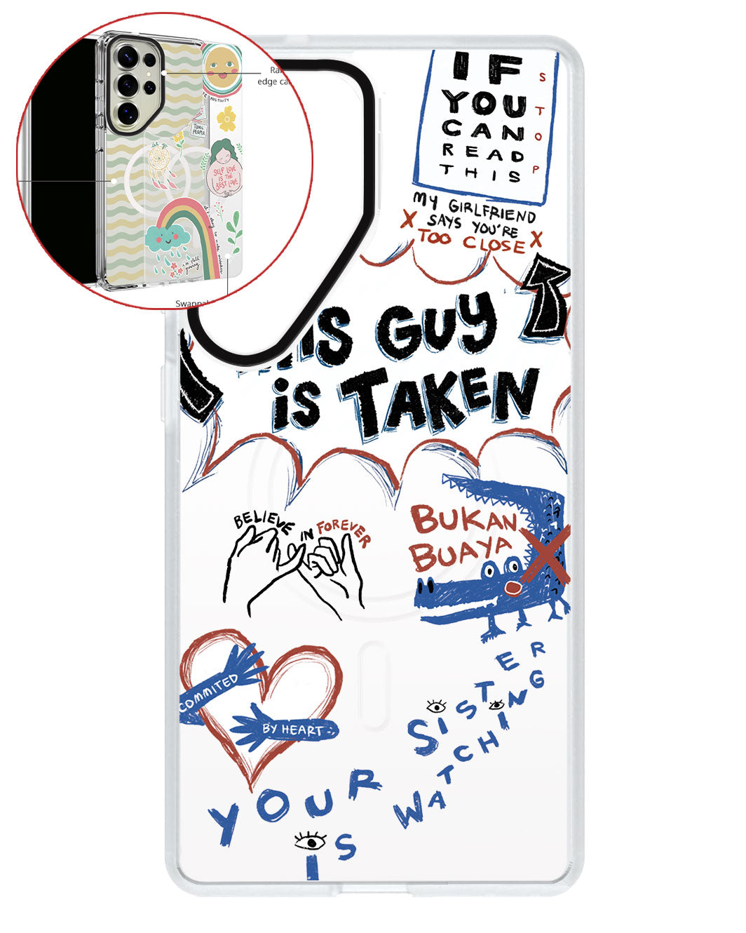 Magsafe Swappable Plate - Pelakor Proof Case (for him)