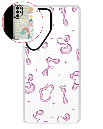 Magsafe Swappable Plate - Pink Chrome Monogram