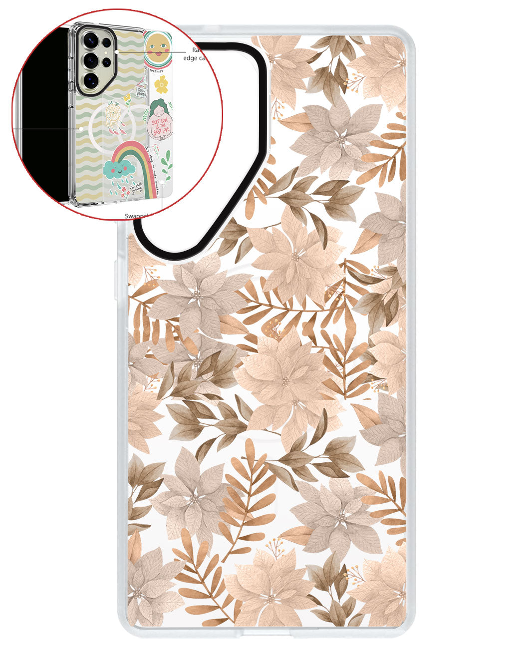 Magsafe Swappable Plate - Rustic Lily