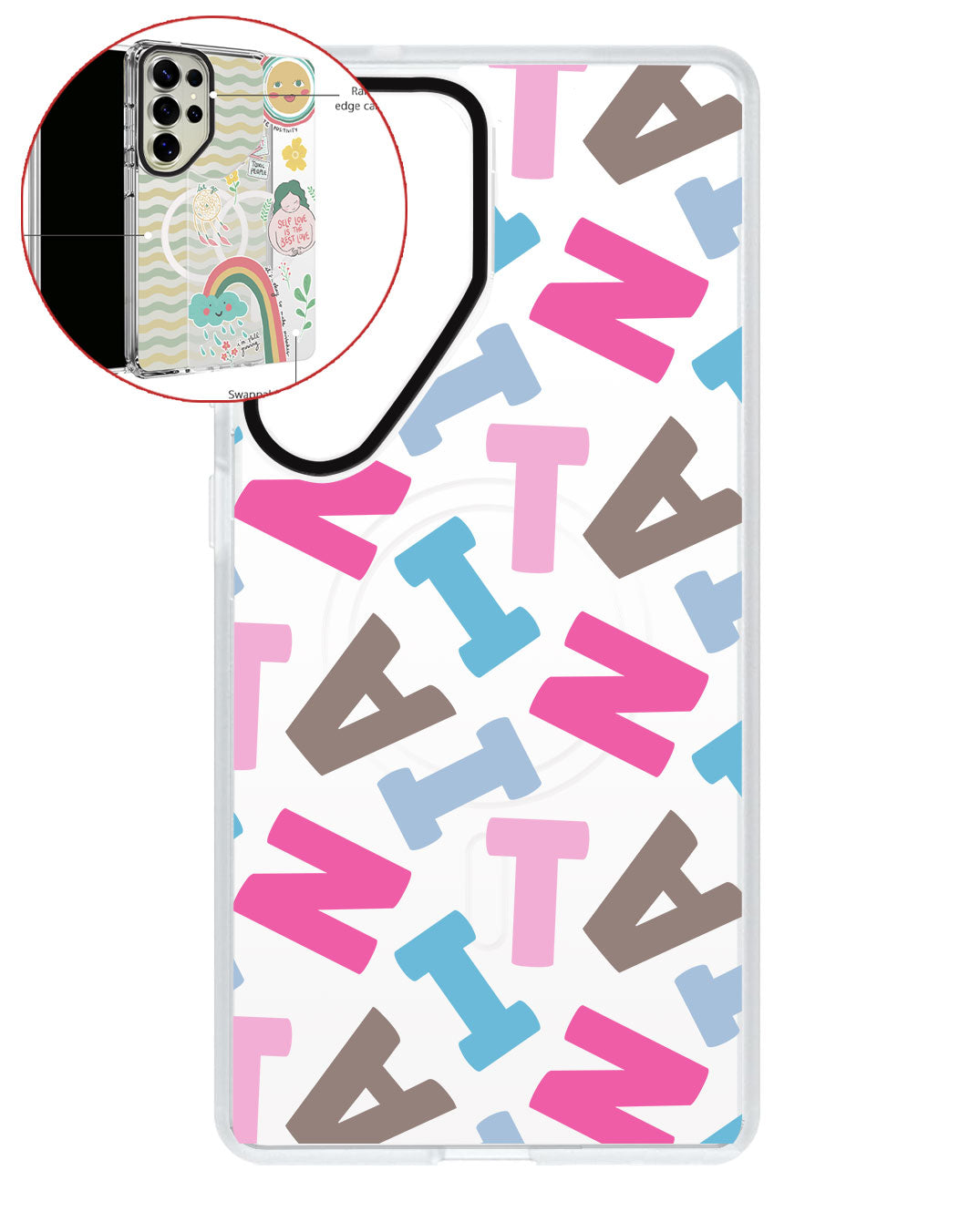 Magsafe Swappable Plate - Scattered Monogram 2.0