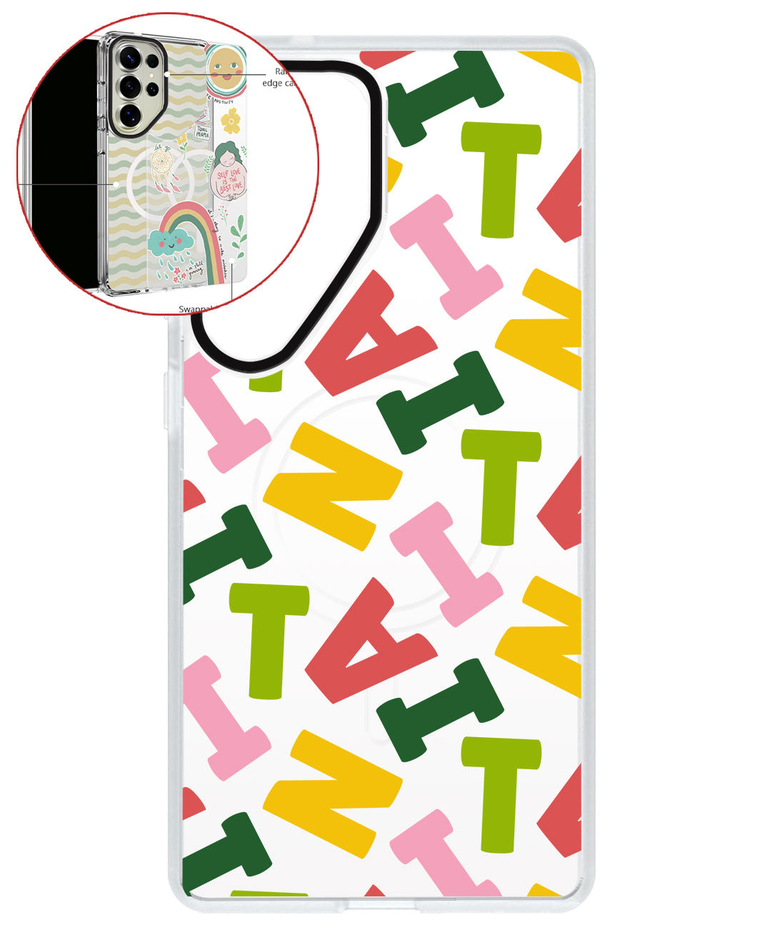 Magsafe Swappable Plate - Scattered Monogram 3.0