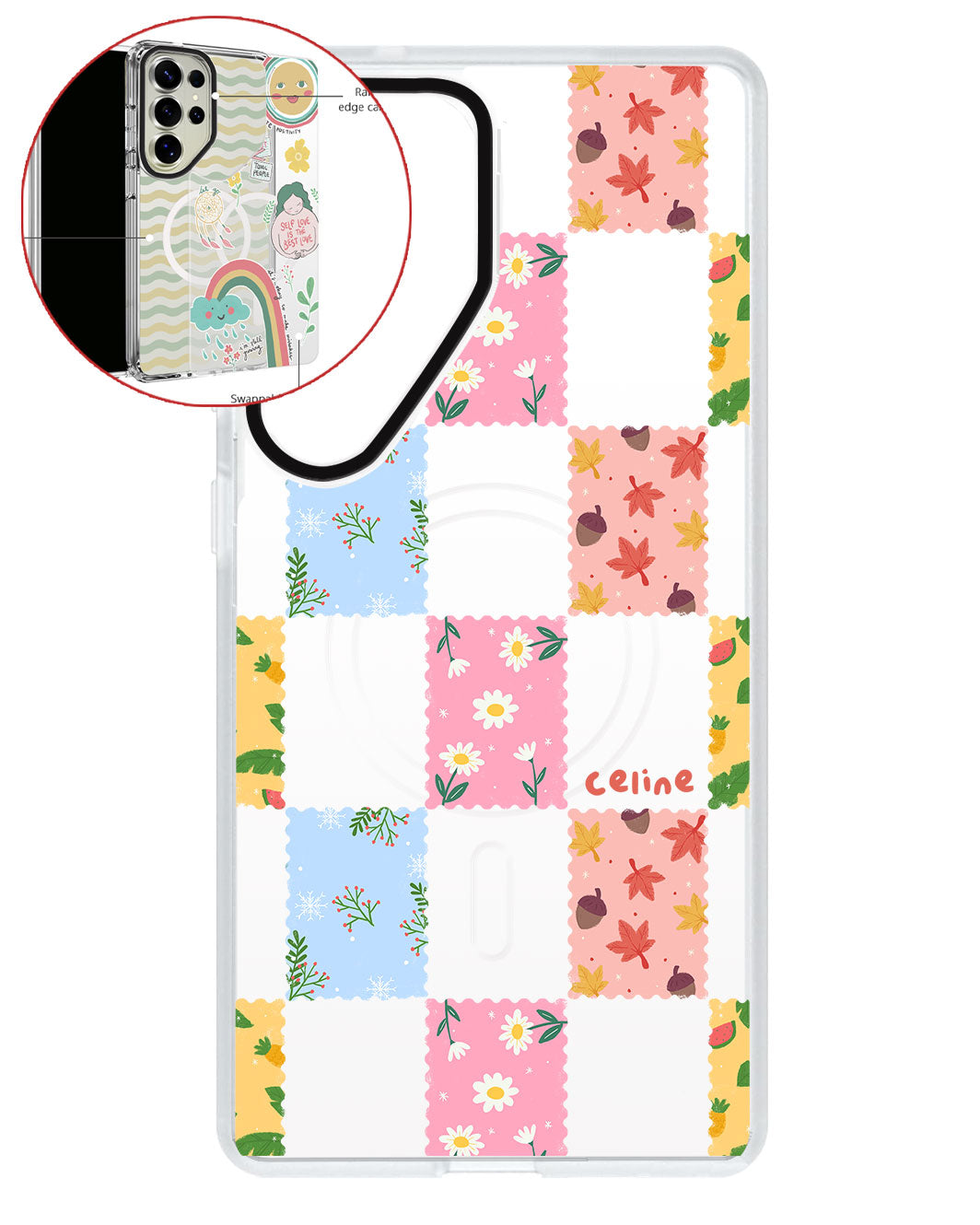Magsafe Swappable Plate - Four seasons stamps