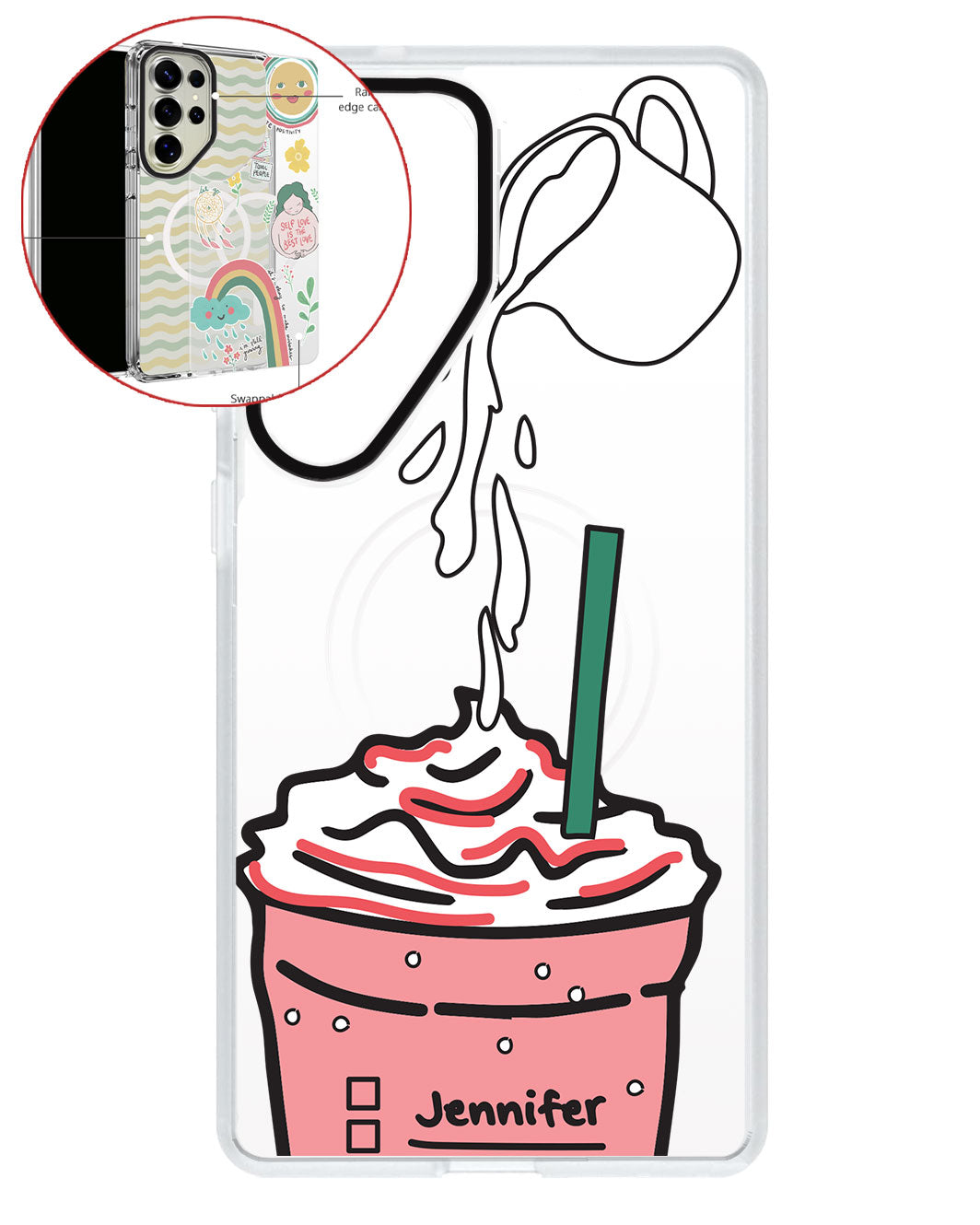 Magsafe Swappable Plate - Rasberry Frappe