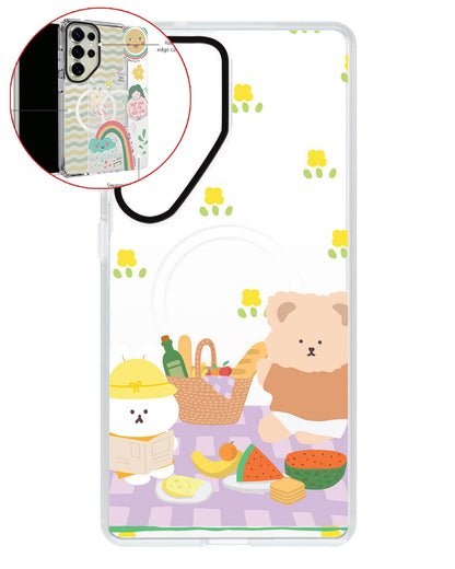 Magsafe Swappable Plate - Picnic Bear Lilac