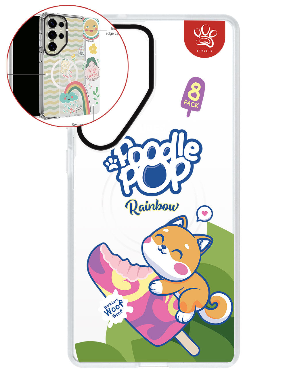 Magsafe Swappable Plate - Poodle pop