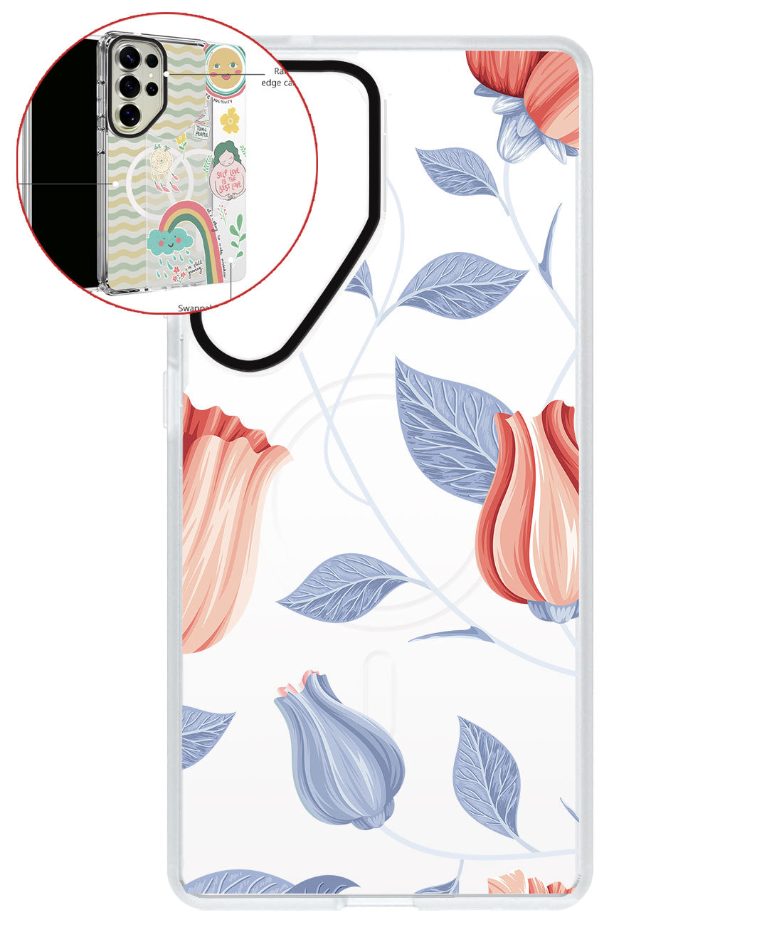 Magsafe Swappable Plate - Red Tulip