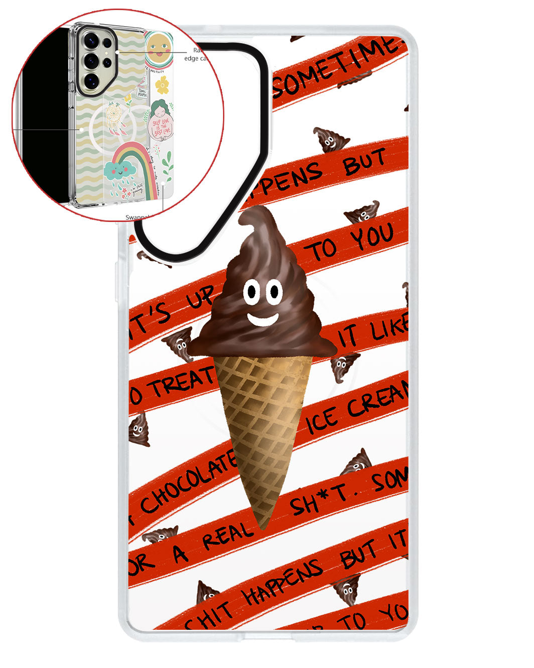 Magsafe Swappable Plate - Sh*t happens