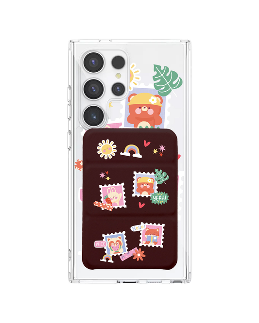 Android Magnetic Trifold Wallet Case - Animal Squad