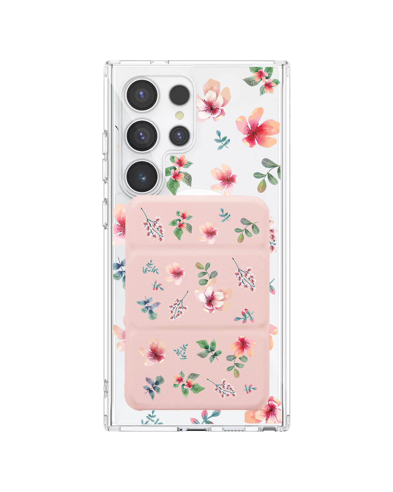 Android Magnetic Trifold Wallet Case - Botanical Garden 5.0