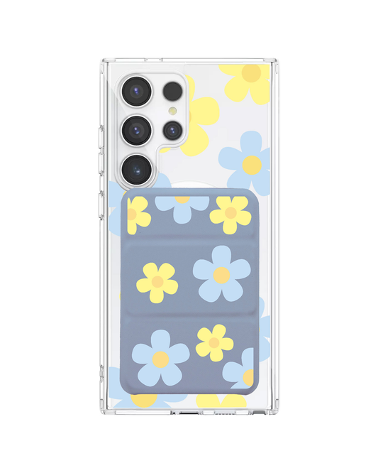 Android Magnetic Trifold Wallet Case - Daisy Skies