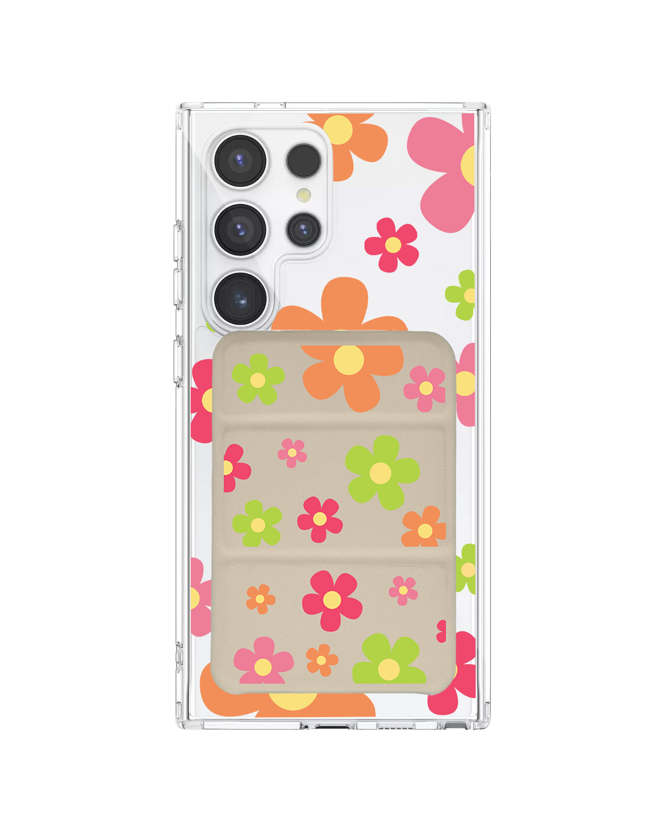 Android Magnetic Trifold Wallet Case - Daisy Sunshine 2.0