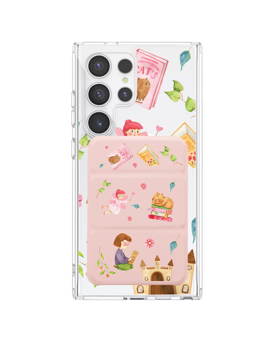 Android Magnetic Trifold Wallet Case - Fairy Cat