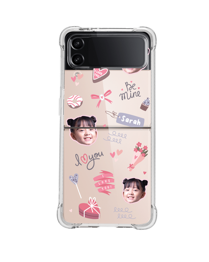 Android Flip / Fold Rearguard Hybrid - Face Grid Lovely