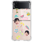 Android Flip / Fold Case - Face Grid Summer