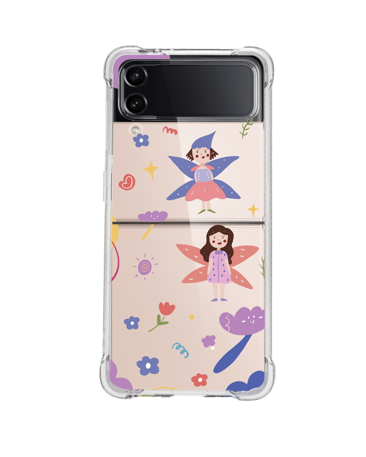 Android Flip / Fold Case - Fairy Pattern