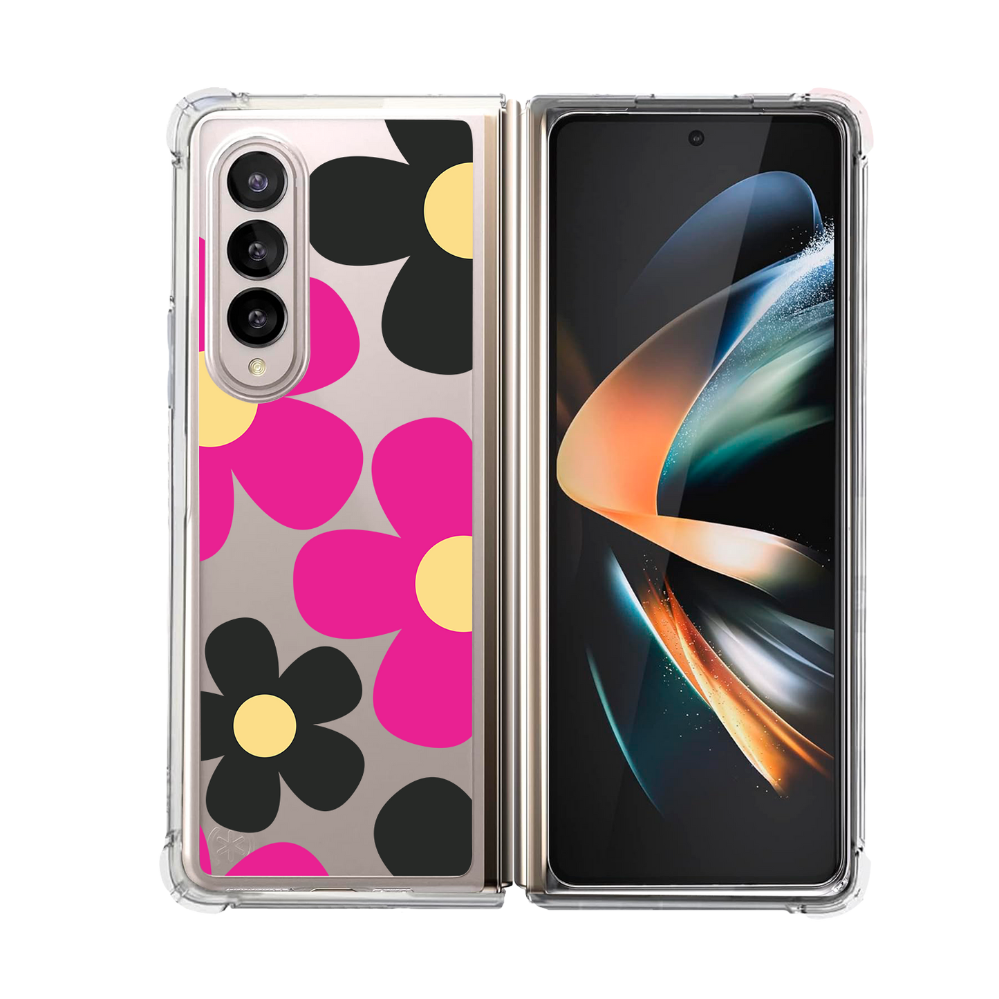 Android Flip / Fold Case - Daisy Hot Pink