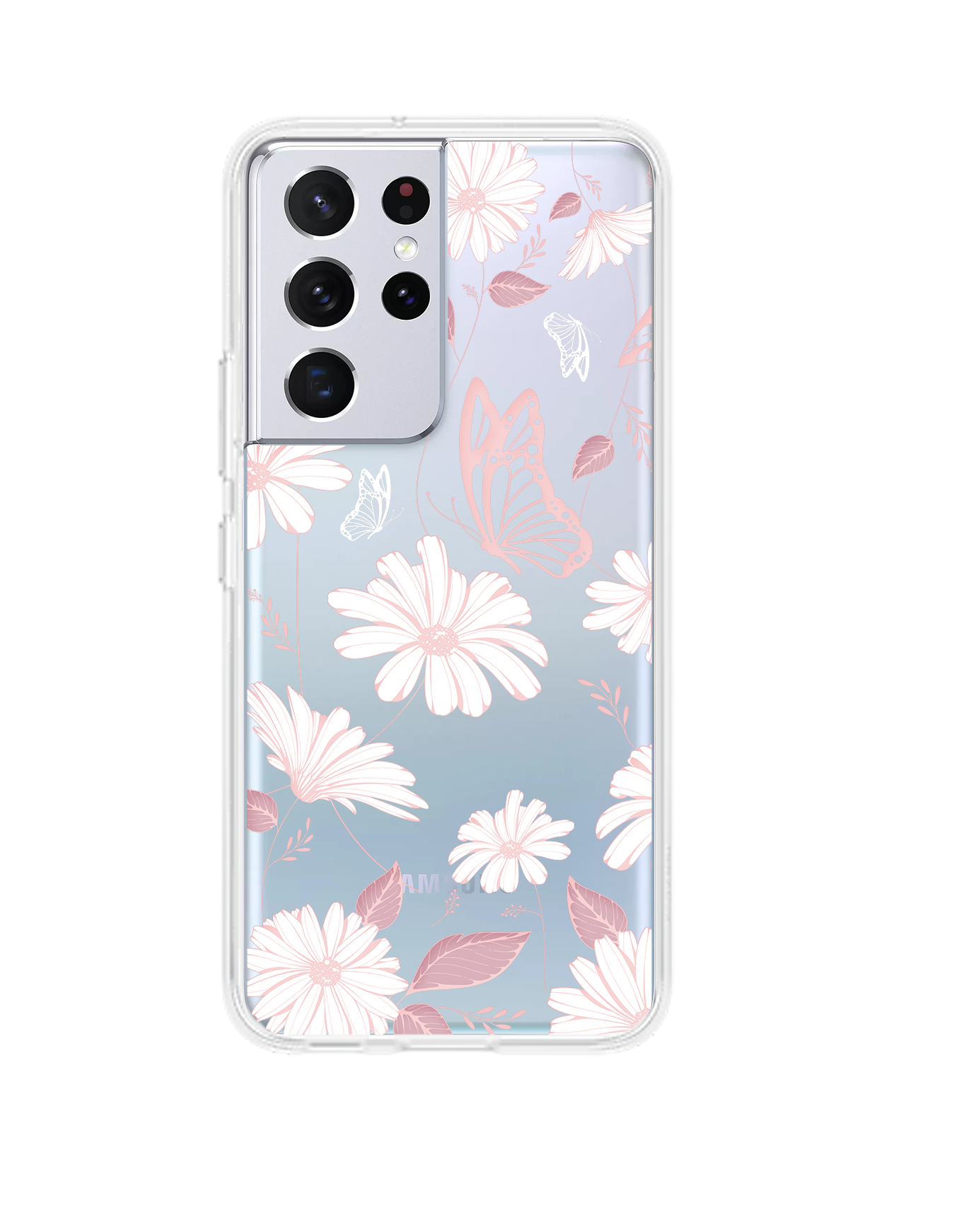 Android Rearguard Hybrid Case - Butterfly & Daisy