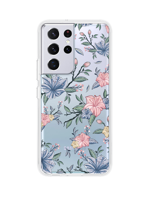 Android Rearguard Hybrid Case - Pink & Blue Florals