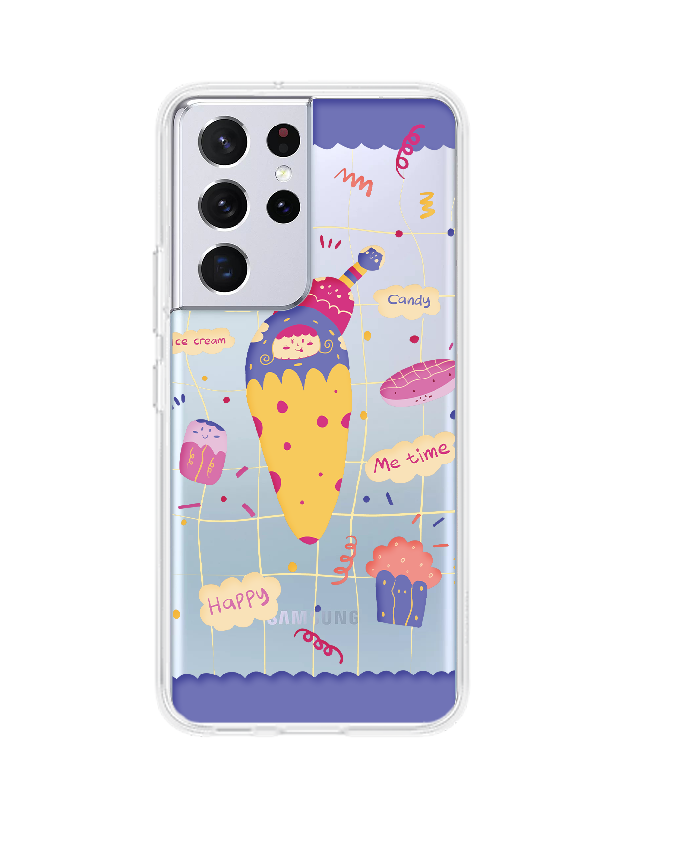 Android Rearguard Hybrid Case - Candy Doodle