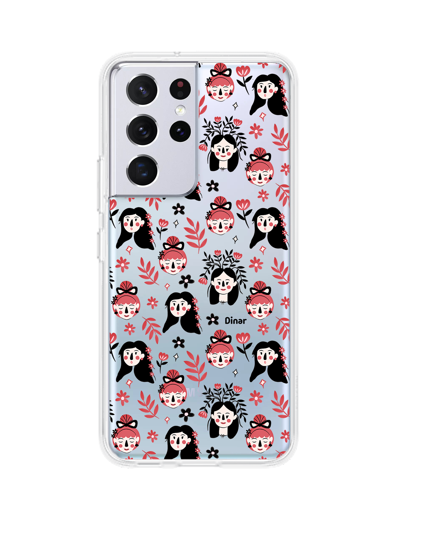 Android Rearguard Hybrid Case - Flowery Faces