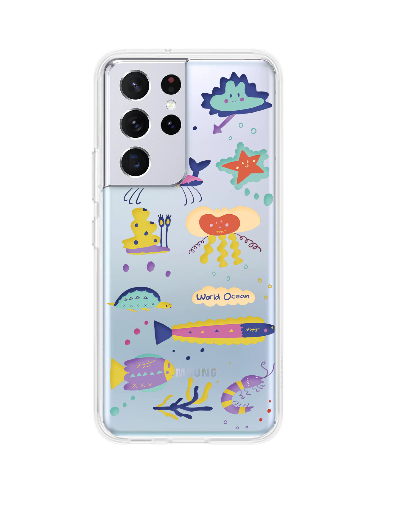 Android Rearguard Hybrid Case - Ocean World