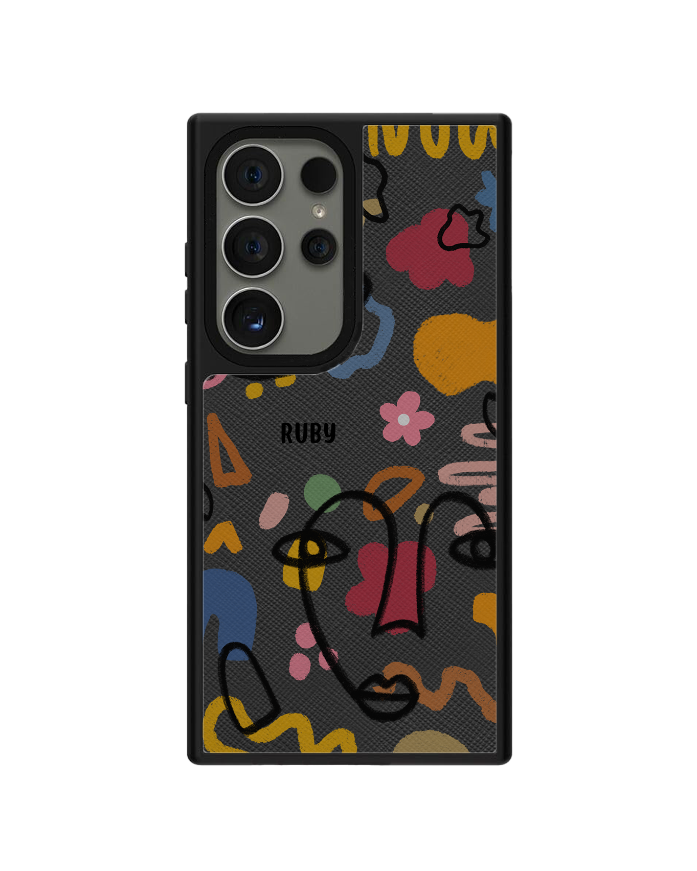 Android Leather Grip Case - Abstract 4.0