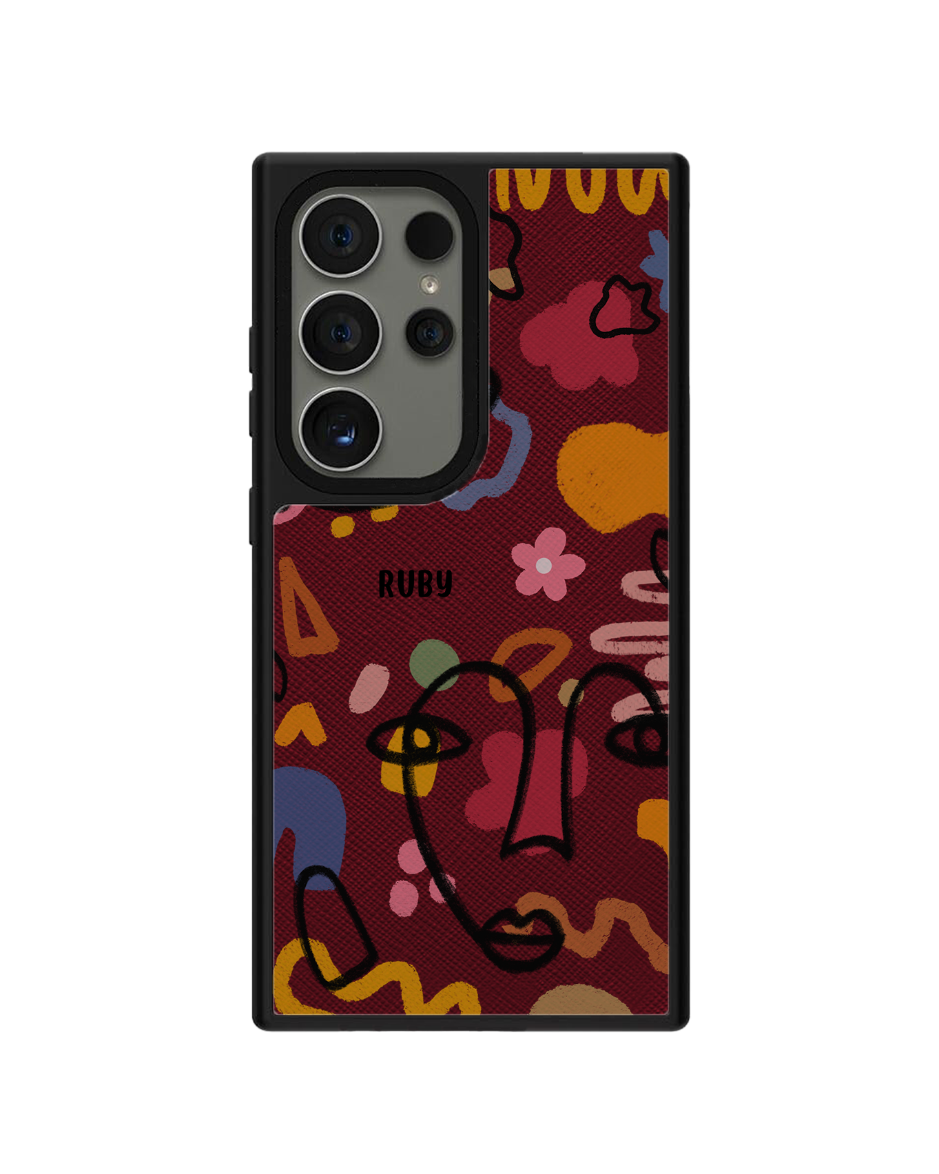 Android Leather Grip Case - Abstract 4.0