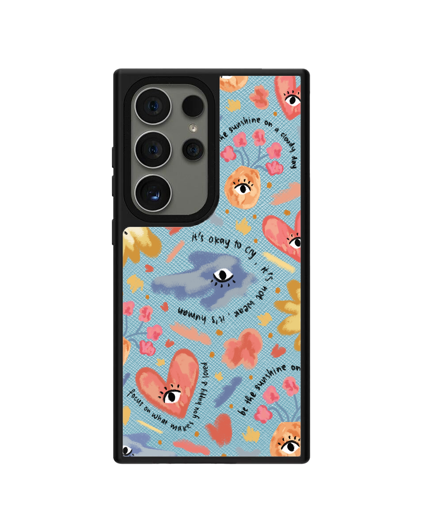 Android Leather Grip Case - Abstract Lovers