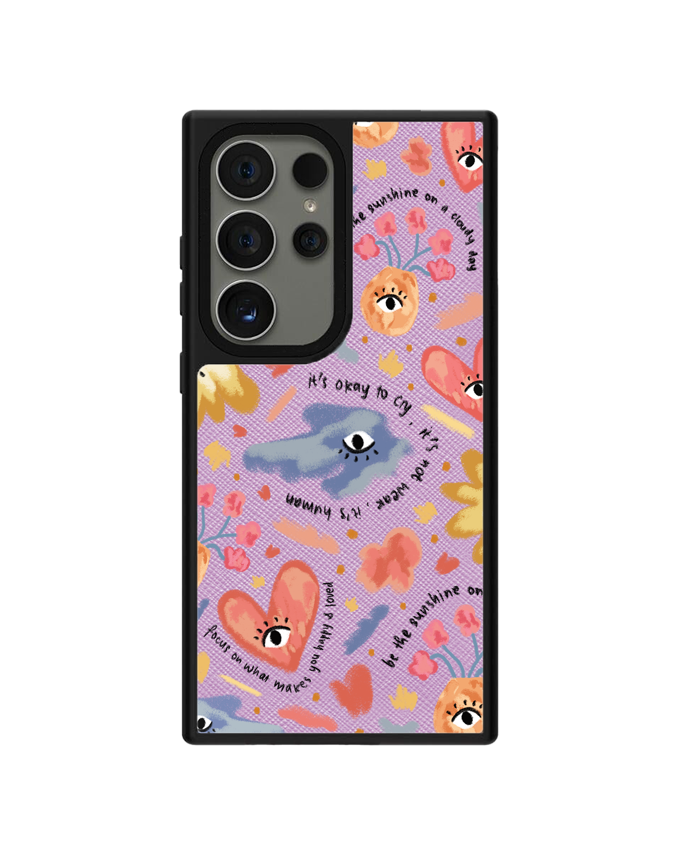 Android Leather Grip Case - Abstract Lovers