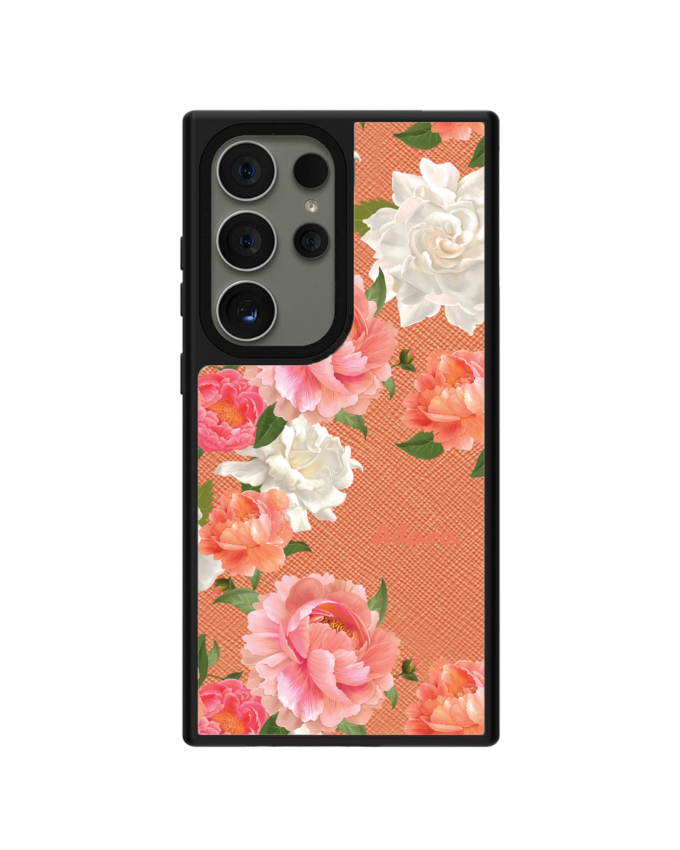 Android Leather Grip Case - August Peony