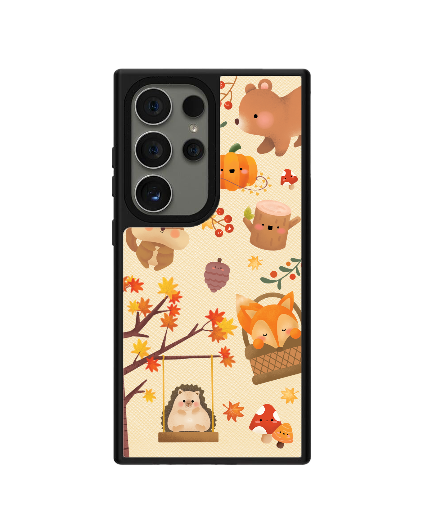 Android Leather Grip Case - Autumn