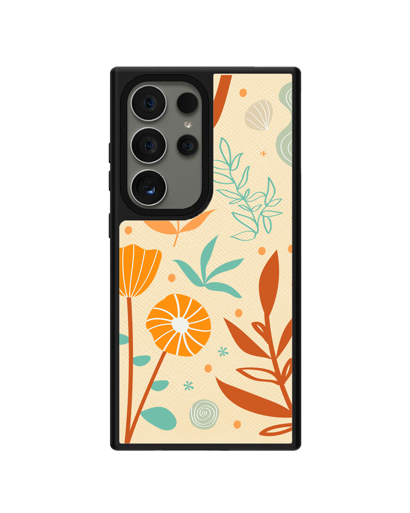 Android Leather Grip Case - Autumn Botanical