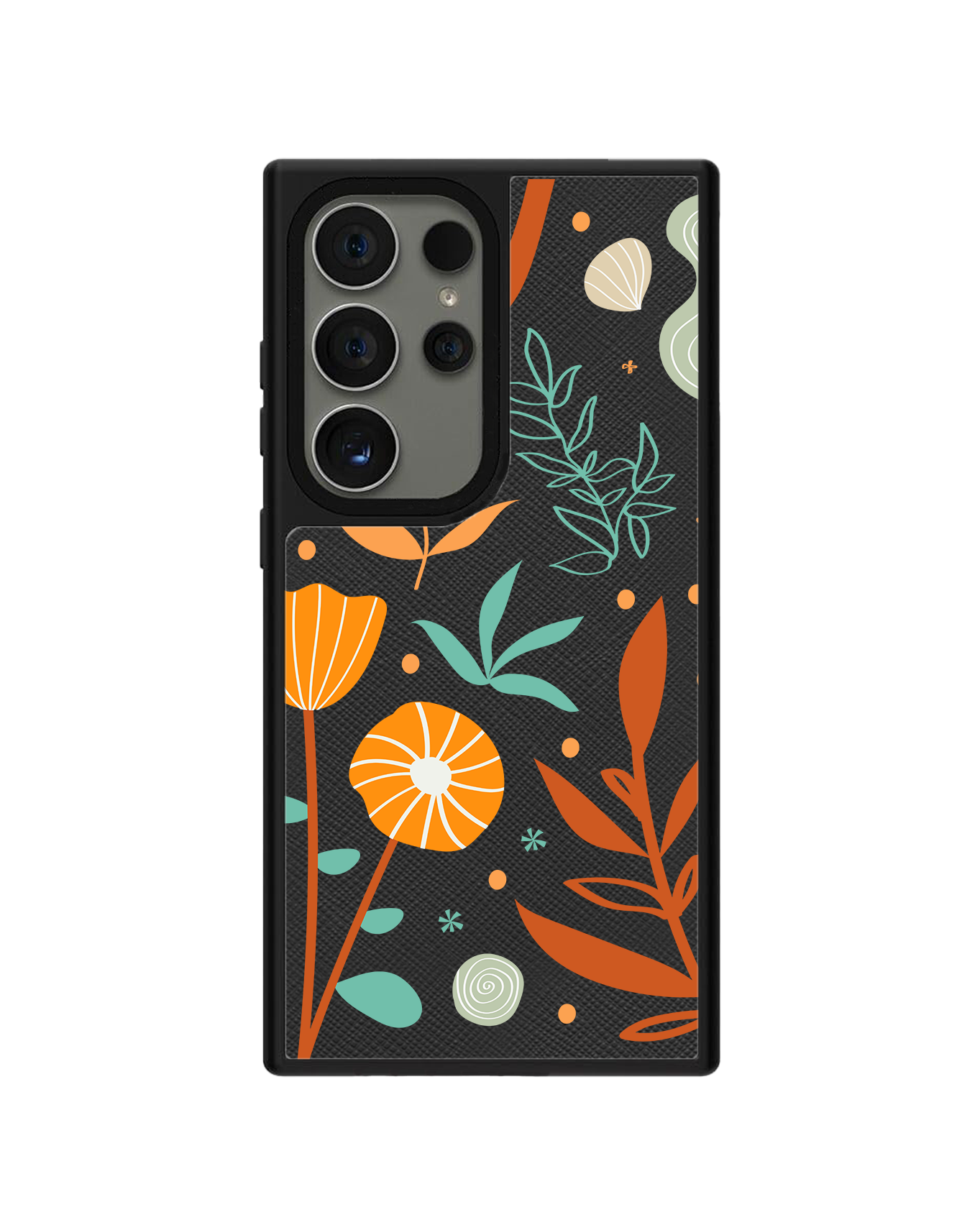 Android Leather Grip Case - Autumn Botanical