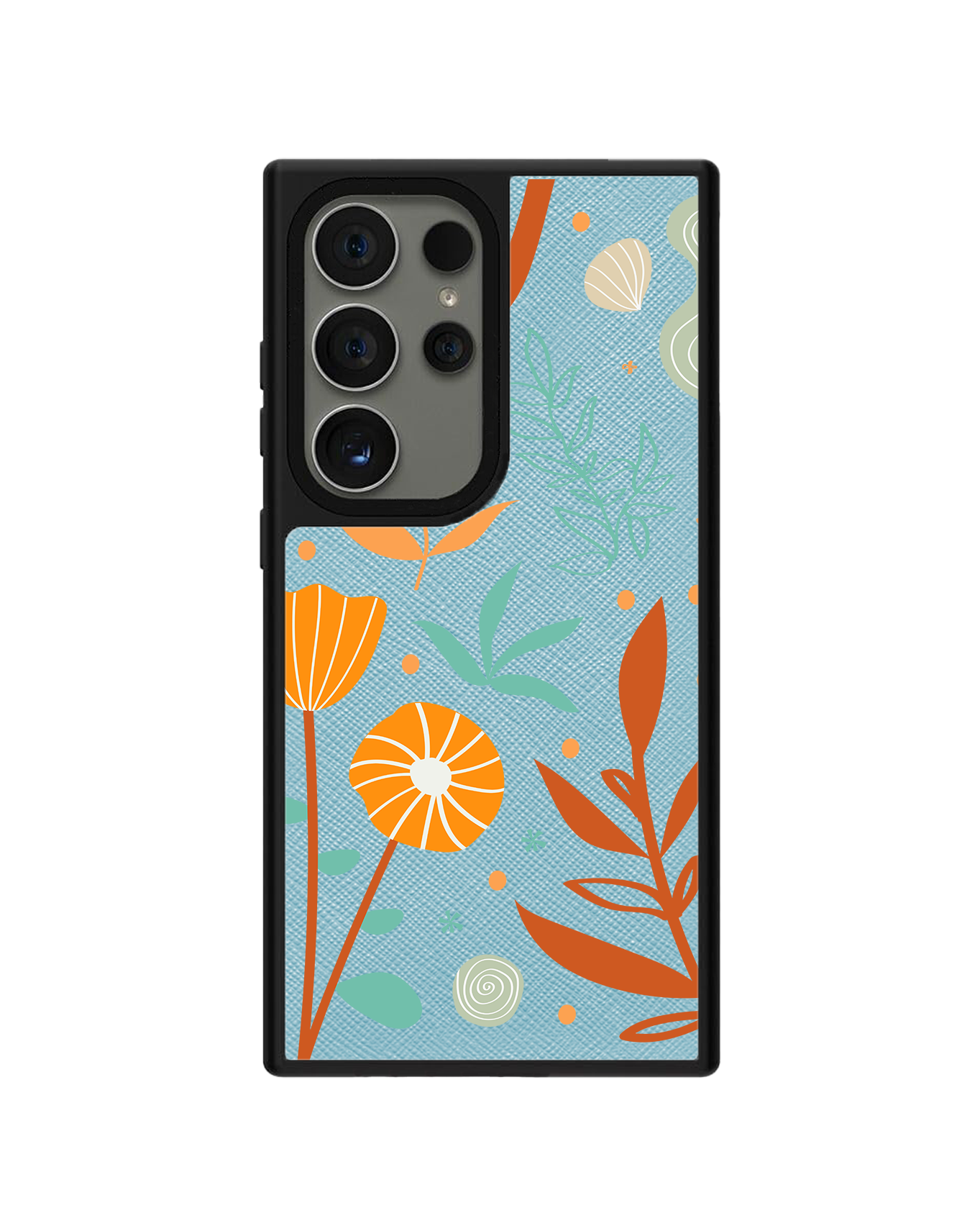 Android Leather Grip Case - Autumn Botanical