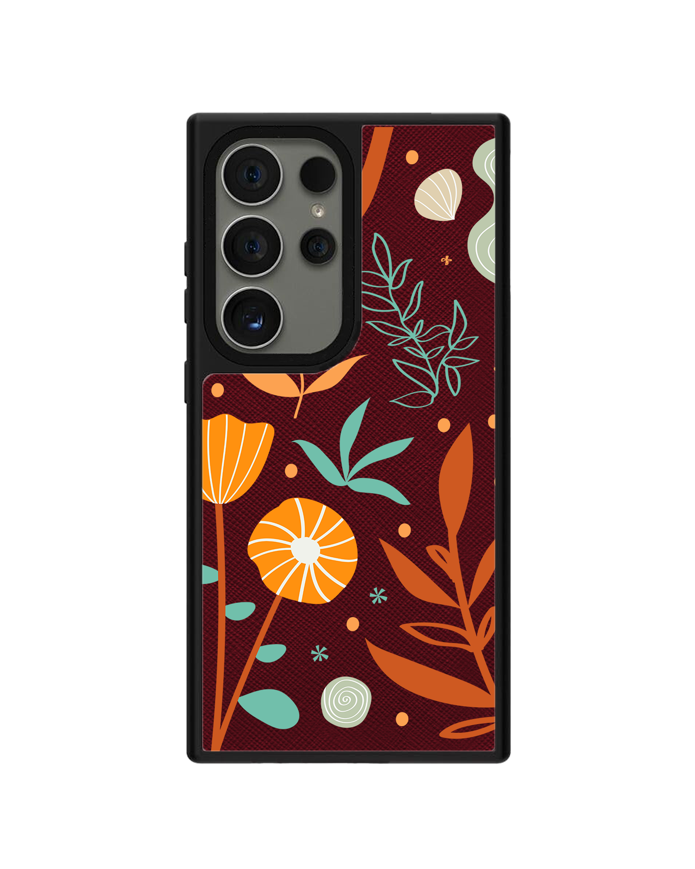 Android Leather Grip Case - Autumn Botanical