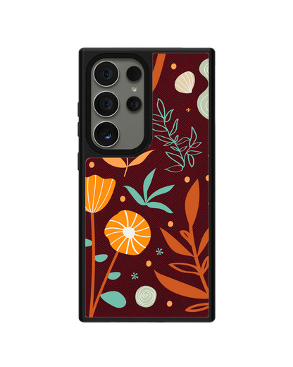 Android Leather Grip - Autumn Botanical