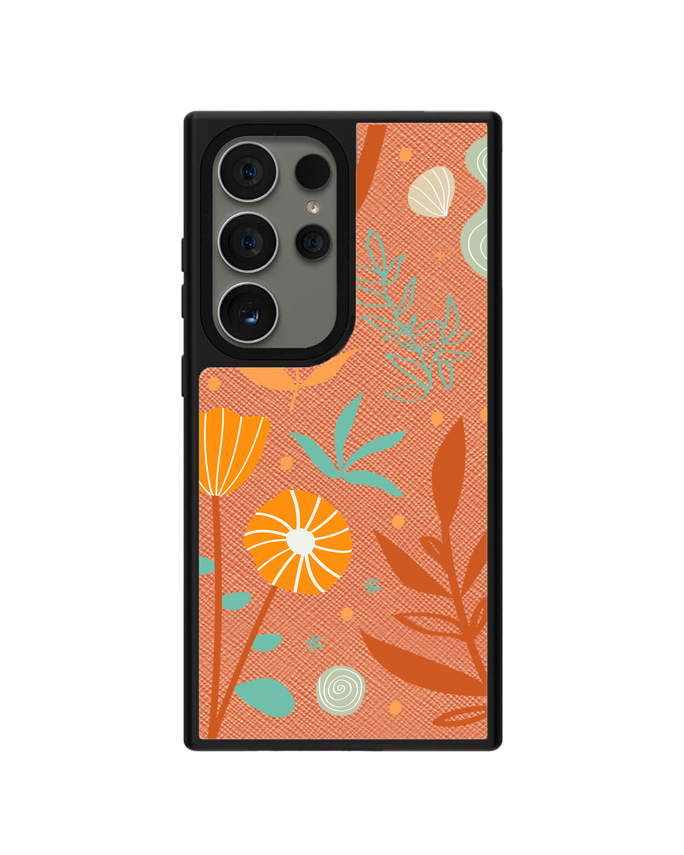 Android Leather Grip Case - Autumn Botanical